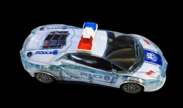 Push and Go Police Car Toy for Kids With Light & Siren Sound - Image 3