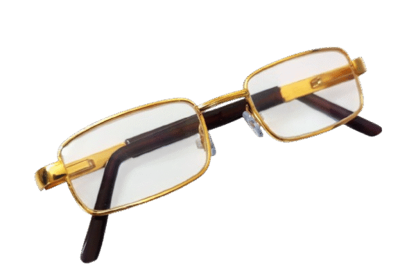 Full Rim Golden Metallic Spring Reading Glasses for Near vision old age vision correction - Image 3
