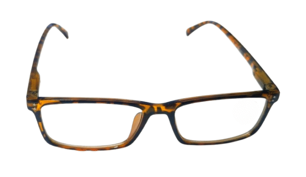 Full Rim Yellow Animal Print Reading Glasses Chasma +1.00 - Image 3