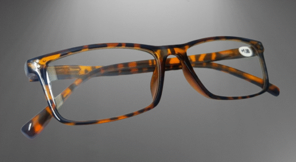 Full Rim Yellow Animal Print Reading Glasses Chasma +1.00 - Image 4