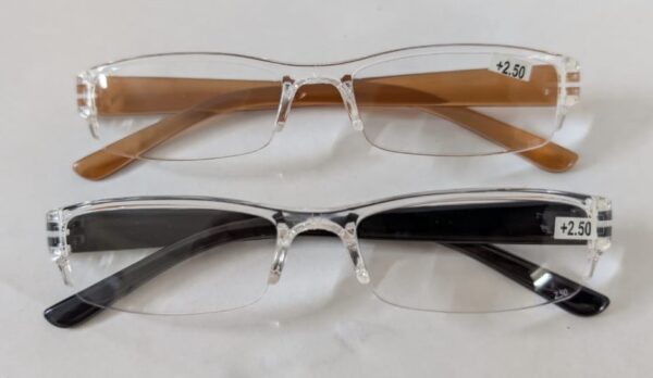 Half Rim +2.50 Reading Glasses Chasma Aenak for Near vision Presbyopia Old age vision correction(Pack of 2) - Image 2