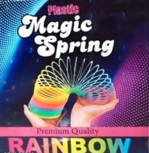 Magic Spring Bouncy Stretchy Slinkey Magic Spring Gag Toy Magic Rainbow Spring Toy Gag Toy - Image 4