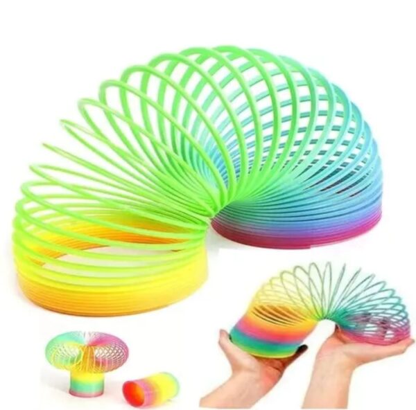 Magic Spring Bouncy Stretchy Slinkey Magic Spring Gag Toy Magic Rainbow Spring Toy Gag Toy - Image 2