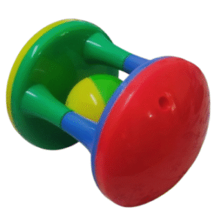 Rainbow Roller Plastic Non-Toxic Shake and Grab Baby Roller Rattles, Educational and Developmental Toys for New Born Toddler Kids