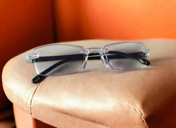 Rimless Transparent Free Size Blue cut Reading glasses +1.00, +1.50, +2.00, +2.50, 3.00 - Image 2