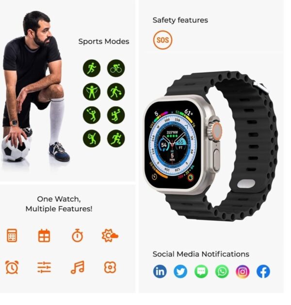 T800 Ultra Smart Watch - Your Ultimate Health & Fitness Companion - Image 3