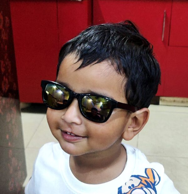 Wayfarer Sunglasses For Baby Boys & Girls Brown - Image 5