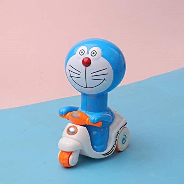 Doraemon Push & Go Scooty Toy: Pressure Friction Car for Toddlers