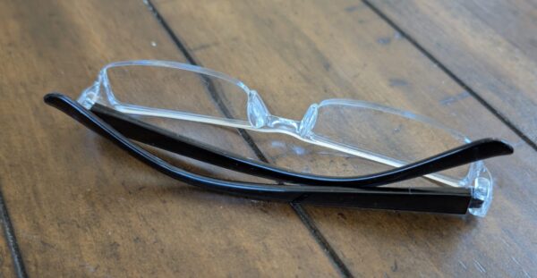 Half Rim Compact Transpparent Reading Glasses for Near vision old age Vision Correction Power +1.00, +1.25, +1.50, +2.00, +2.50, +3.00 - Image 3