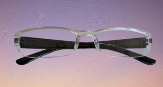 Half Rim Compact Transpparent Reading Glasses for Near vision old age Vision Correction Power +1.00, +1.25, +1.50, +2.00, +2.50, +3.00