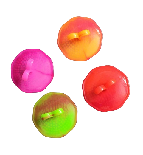 Relax & Style: Round Plastic Hair Comb & Scalp Massager (Multicolor)(Pack of 4) - Image 3