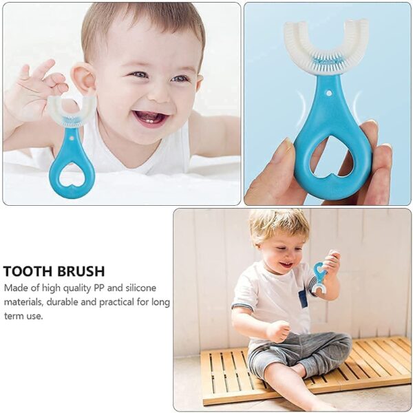 U-Shaped Toothbrush Kids Toddler Toothbrush- (Pack Of 2) - Image 4