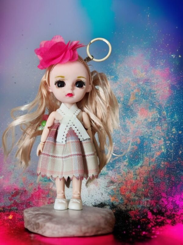 Adorable Fashion Doll with Keychain-- A Charming Companion - Image 6