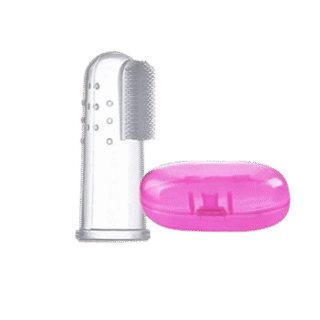 Gentle & Safe Baby Oral Care: Silicone Finger Brush Set (2-Pack)