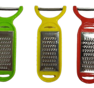 3-in-1 Peeler and Grater Vegetable Peeler and Grater Set Combo (Pack of 3) Multicolor