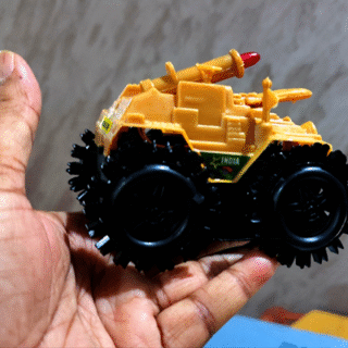 Tumbling Military Tank Toy with Flashing Light